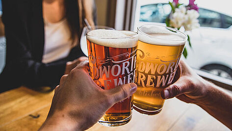 Cheers with beers